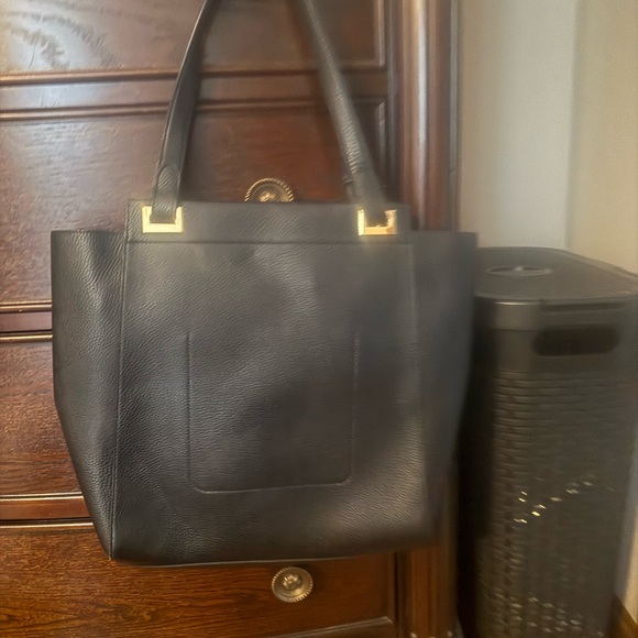 Ralph Lauren Black Leather Tote Bag - Picture 2 of 4